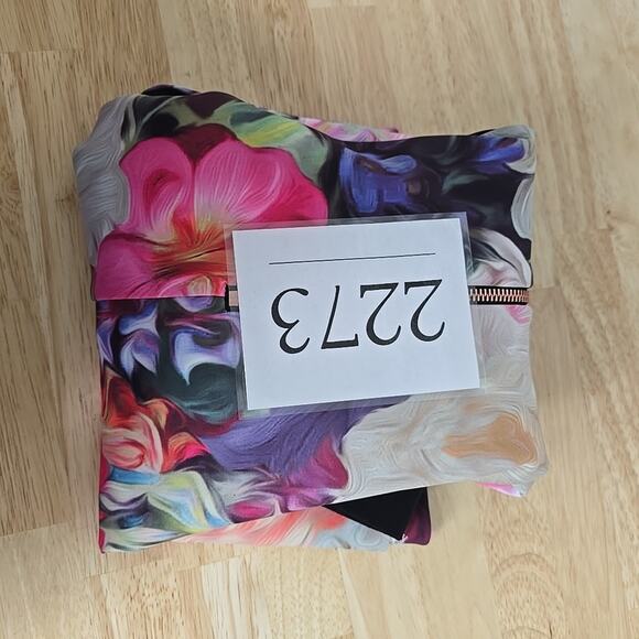 Ted Baker Samra Womens XS Colorful Floral Fit & Flare Skater Buckle Straps Dress - Picture 9 of 9